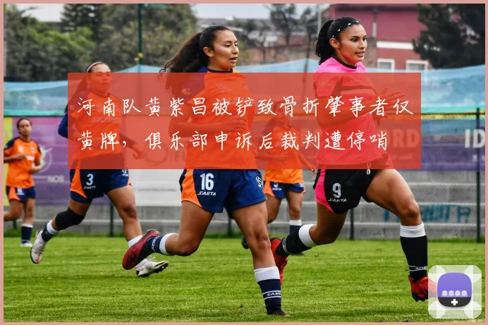 河南队黄紫昌被铲致骨折肇事者仅黄牌,俱乐部申诉后裁判遭停哨