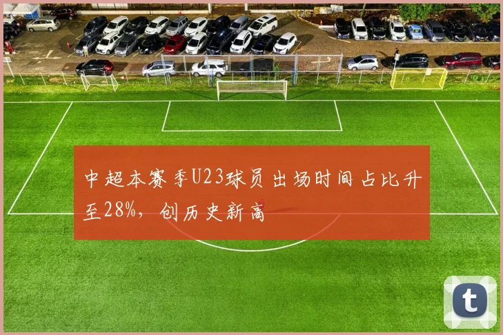 中超本赛季U23球员出场时间占比升至28%,创历史新高
